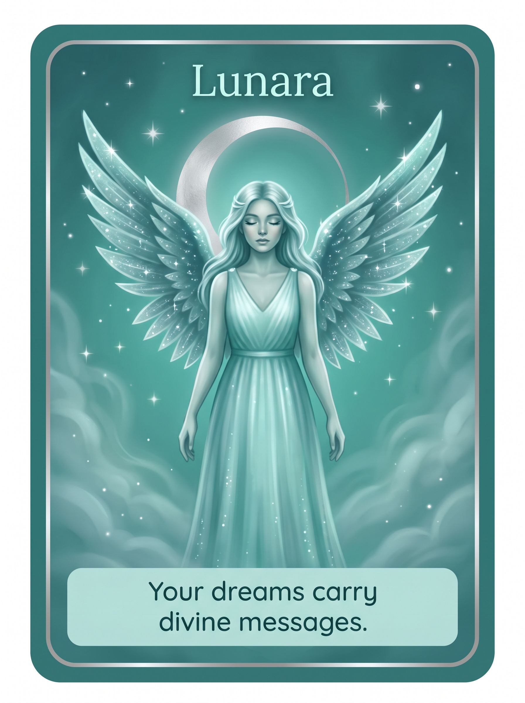 Engelenkaart Lunara — Your dreams carry divine messages