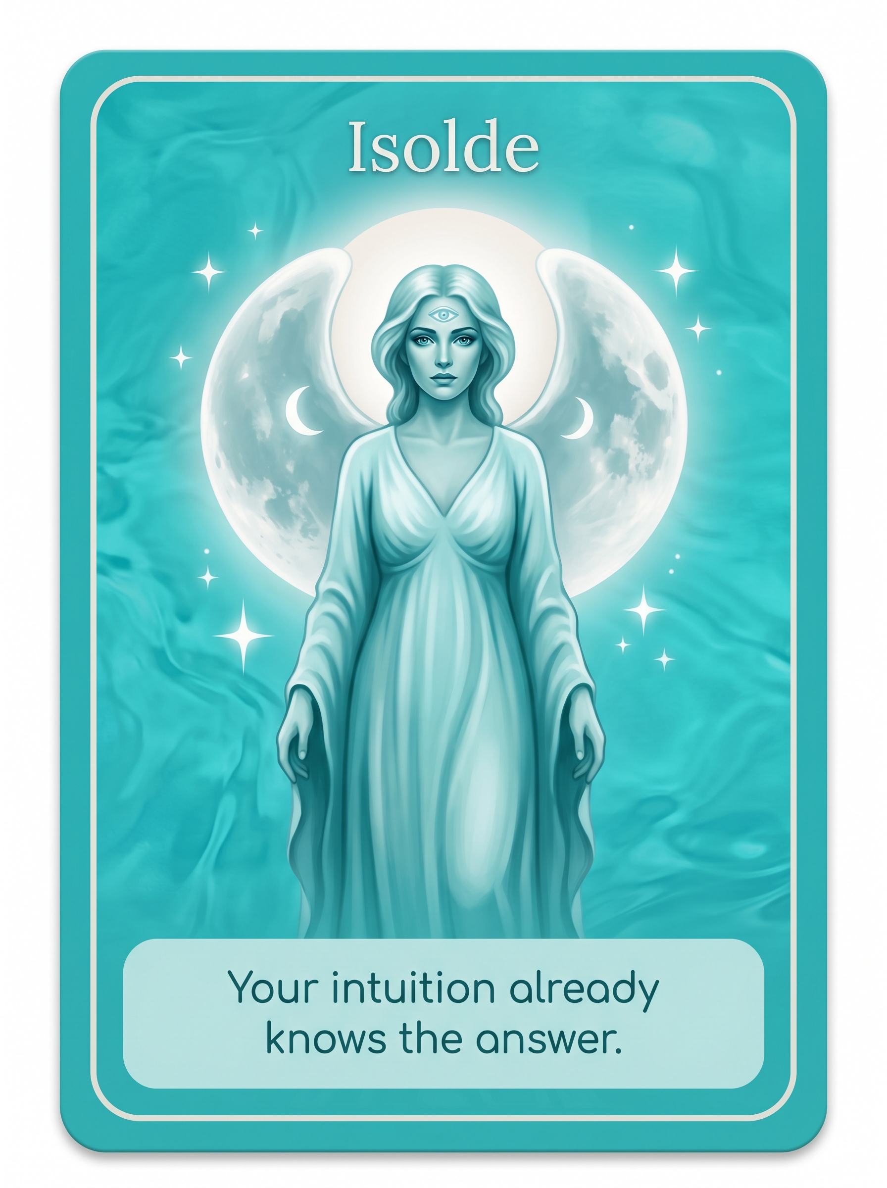 Engelenkaart Isolde — Your intuition already knows the answer
