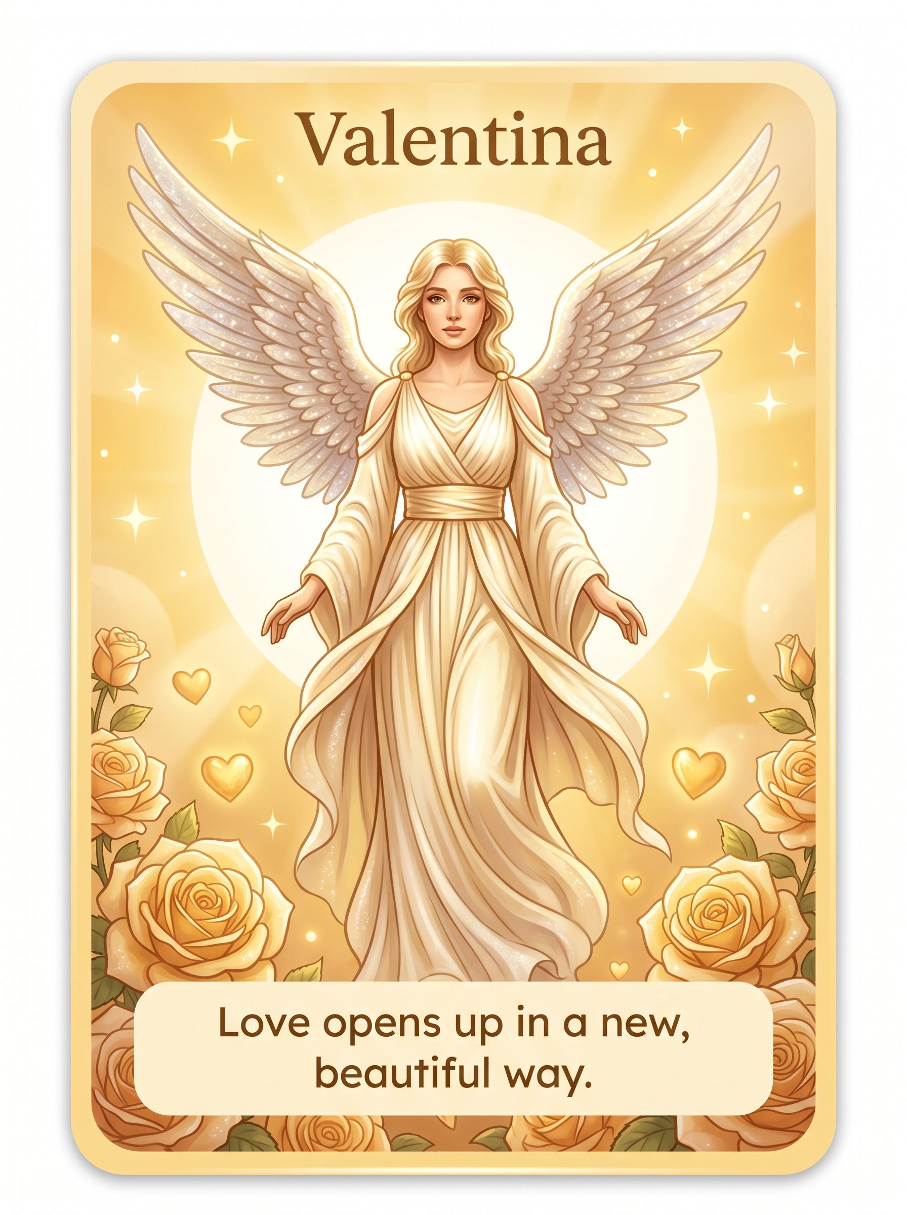 Engelenkaart Valentina — Love opens up in a new, beautiful way