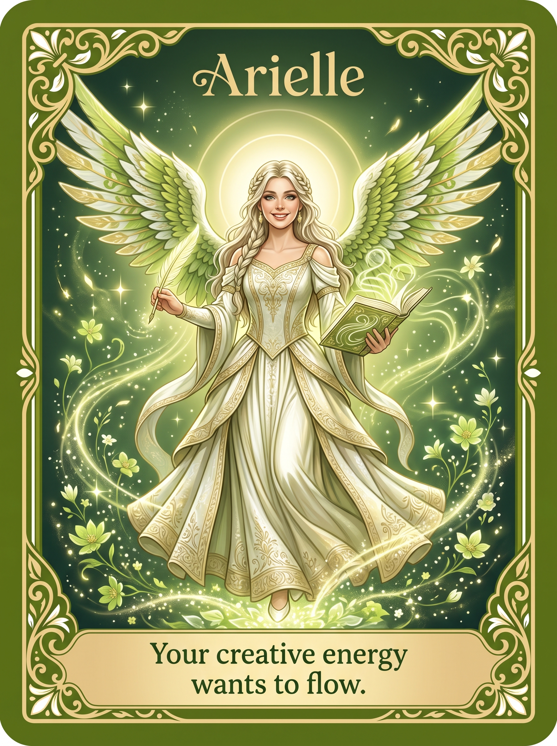 Engelenkaart Arielle — Your creative energy wants to flow