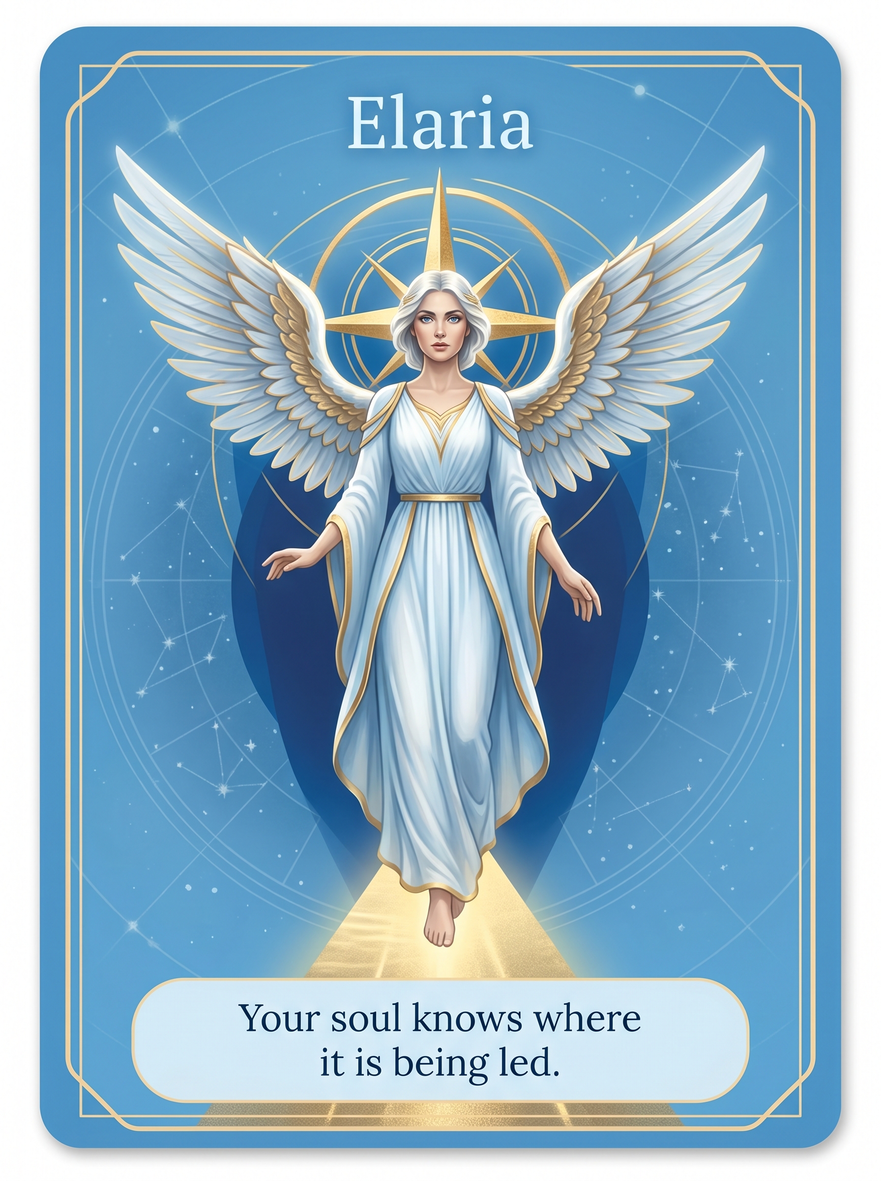 Engelenkaart Elaria — Your soul knows where it is being led