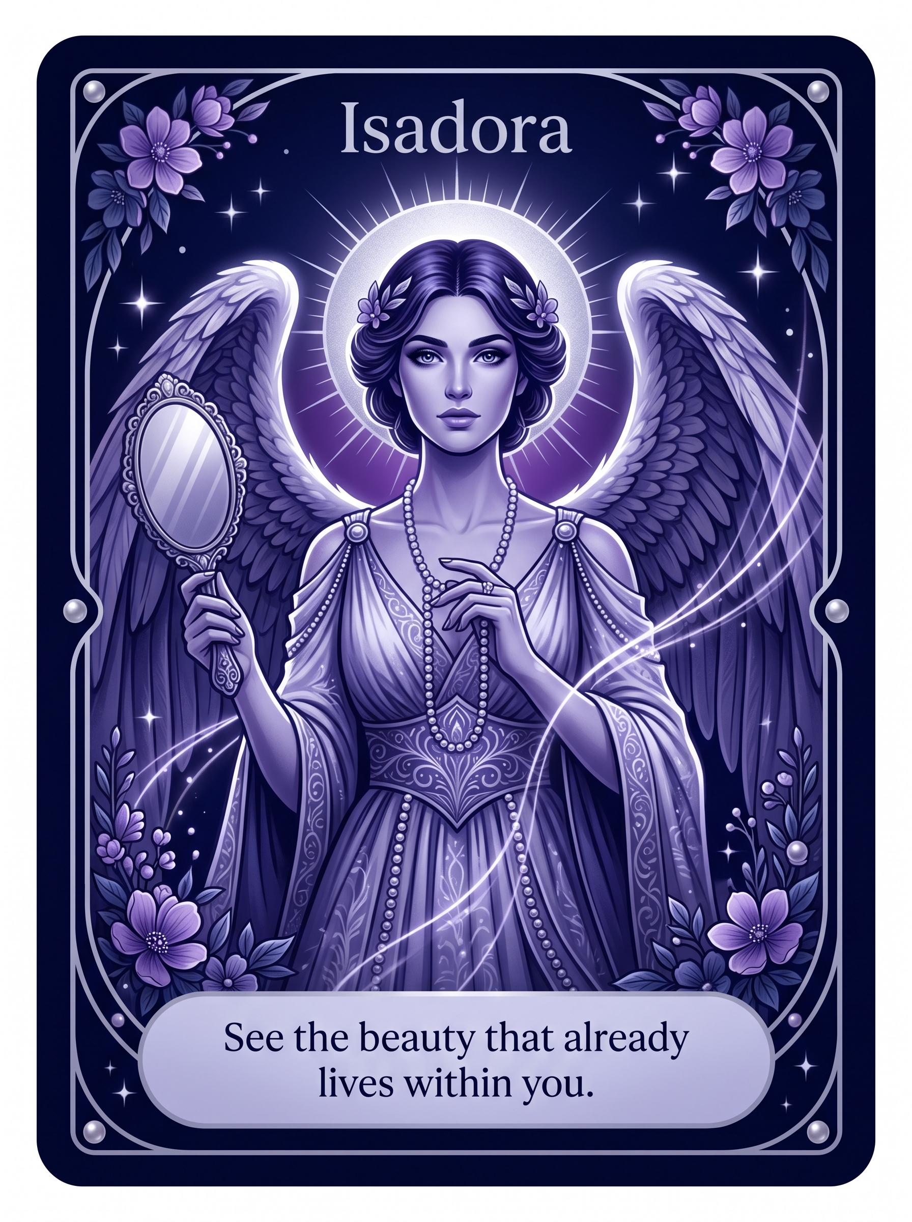 Engelenkaart Isadora — See the beauty that already lives within you