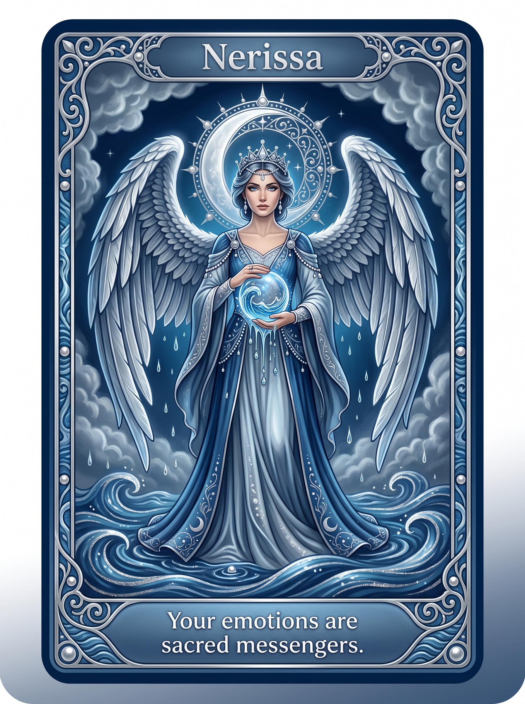 Engelenkaart Nerissa — Your emotions are sacred messengers