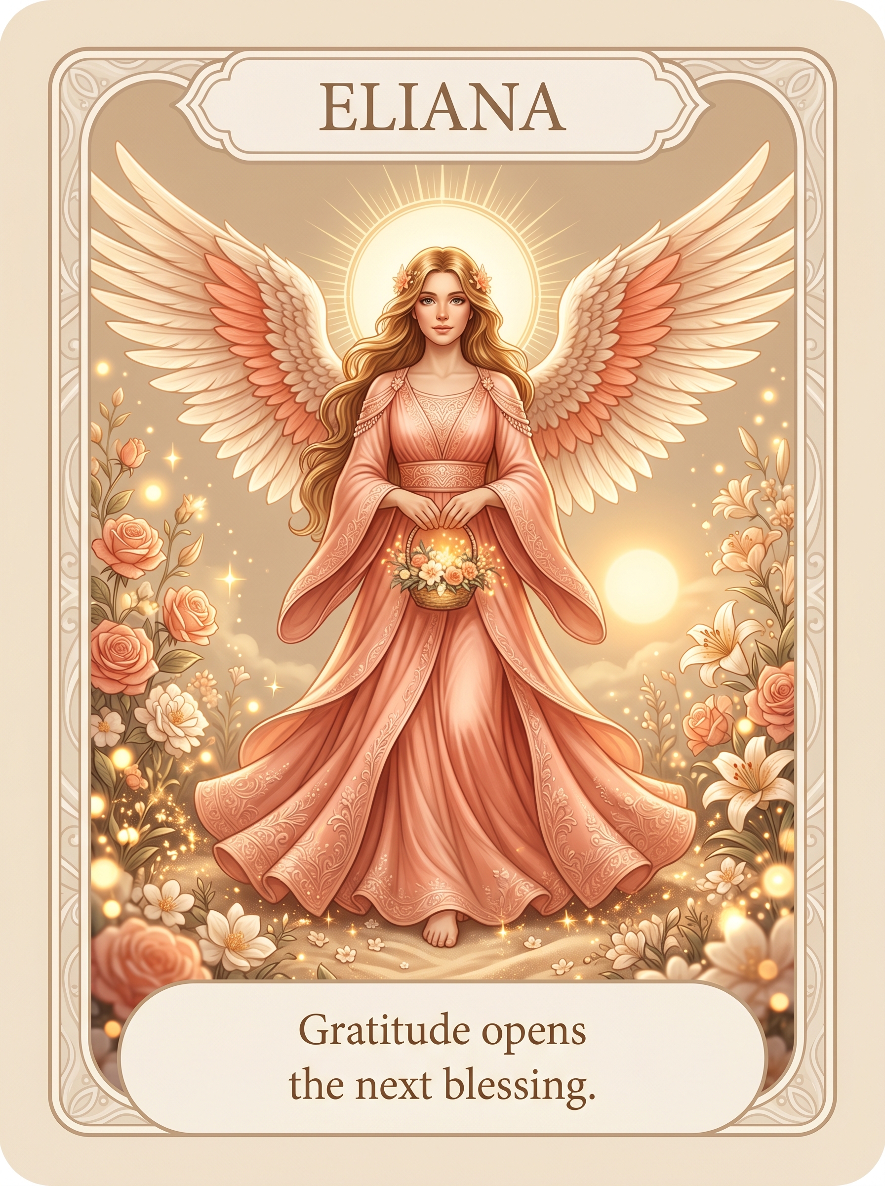 Engelenkaart Eliana — Gratitude opens the next blessing