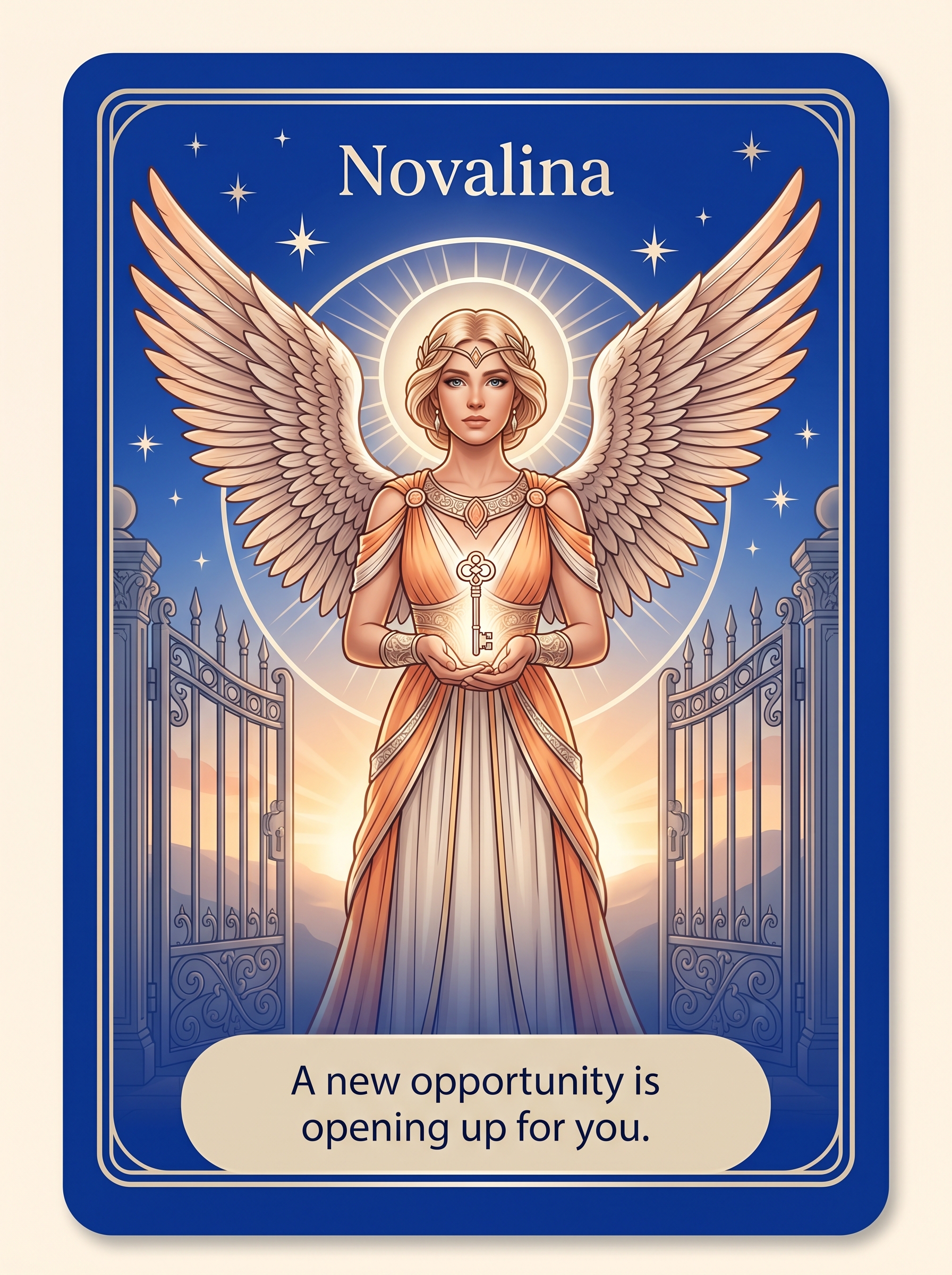 Engelenkaart Novalina — A new opportunity is opening up for you