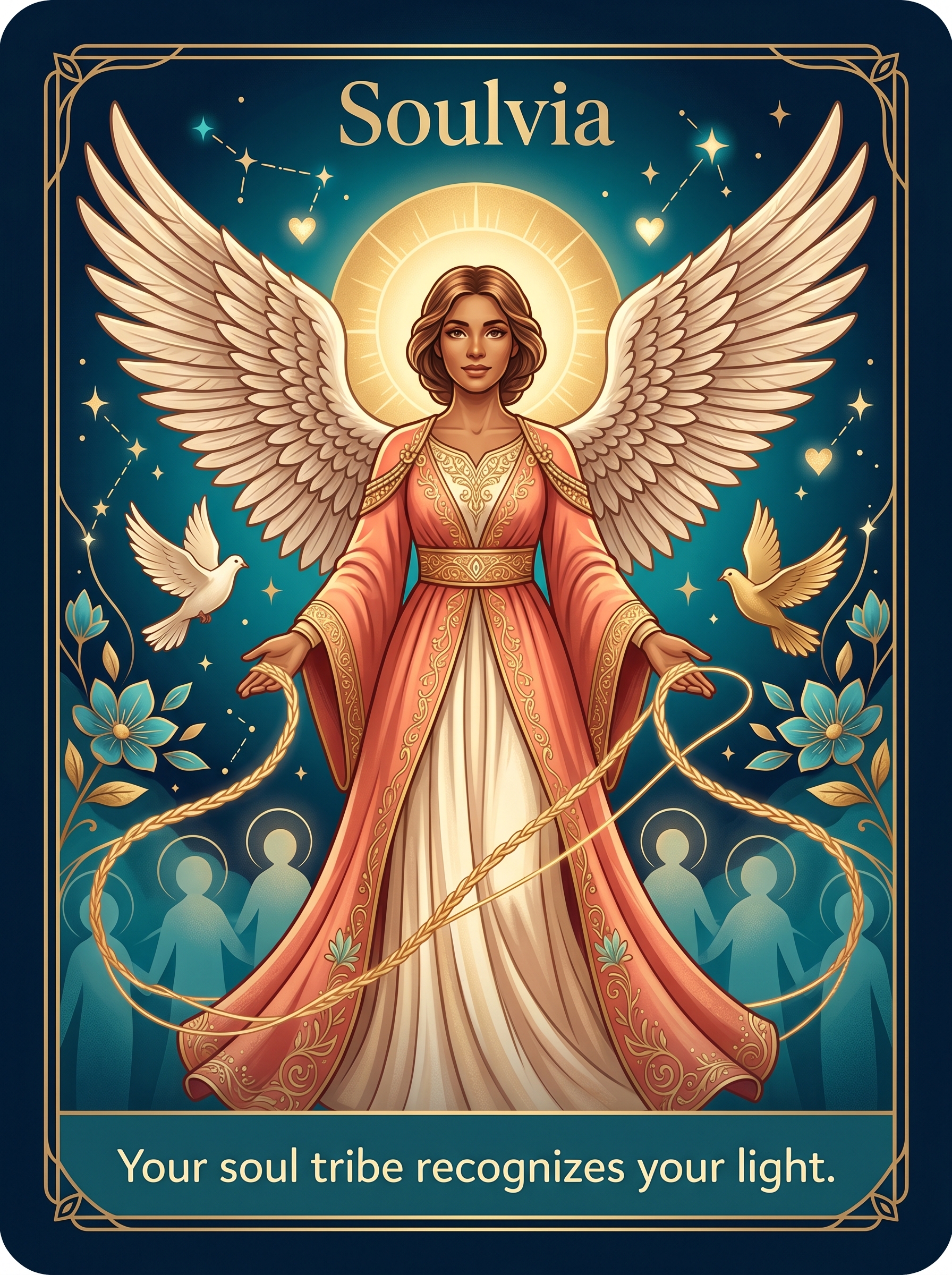 Engelenkaart Soulvia — Your soul tribe recognizes your light