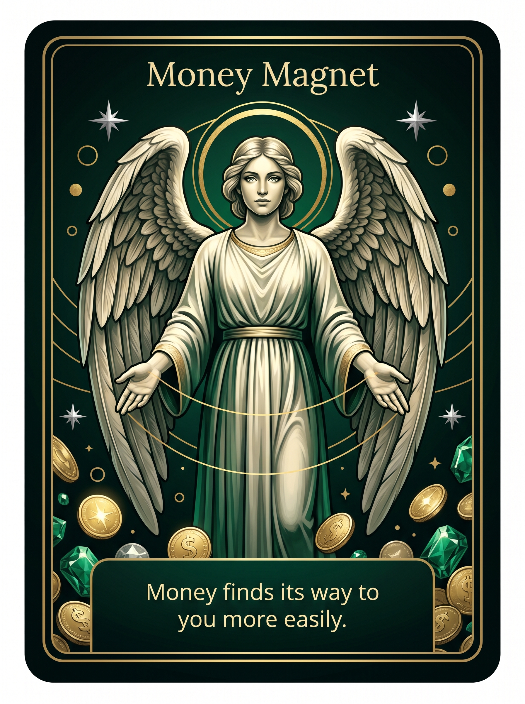 Engelenkaart Money Magnet — Money finds its way to you more easily