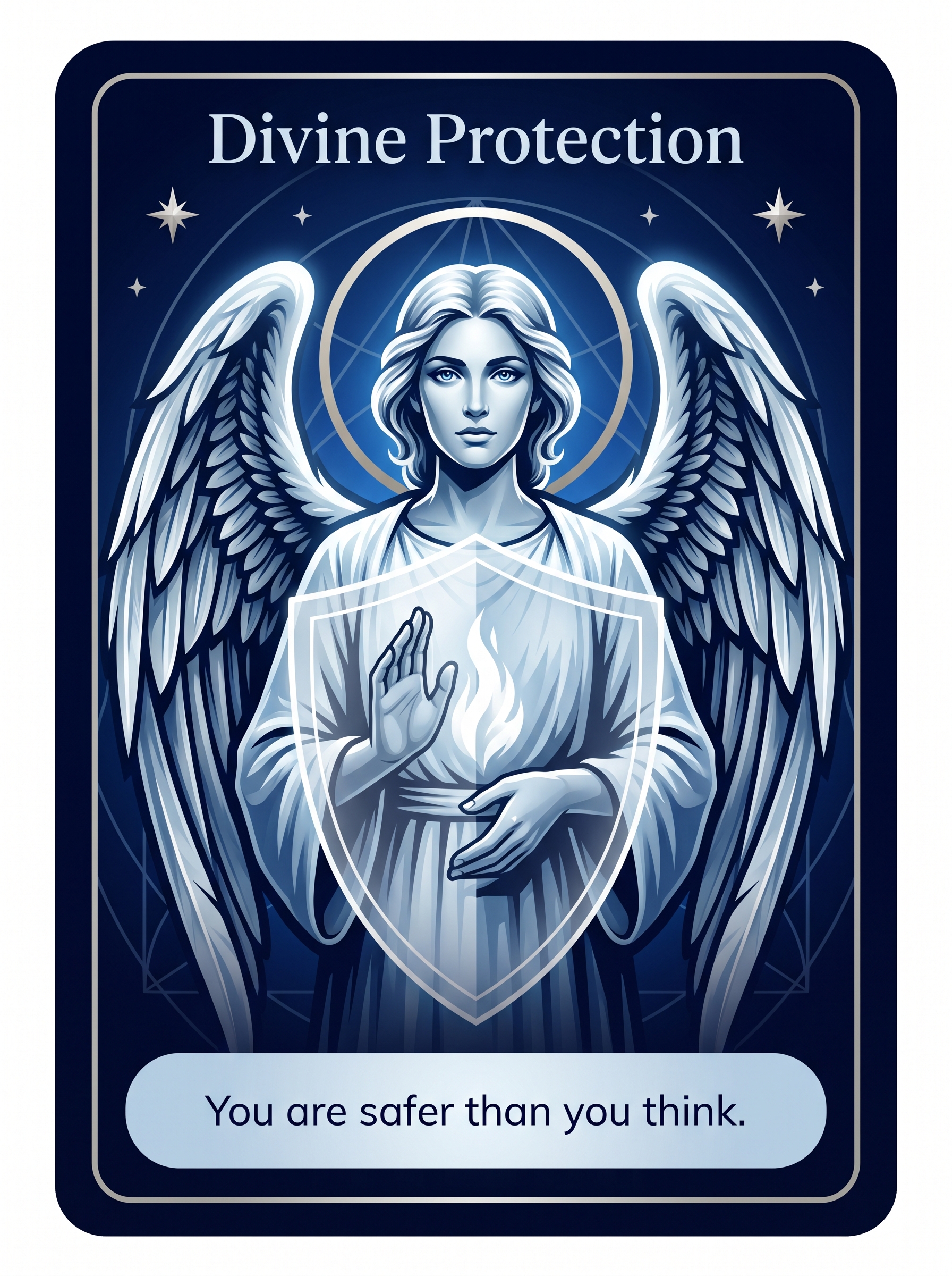 Engelenkaart Divine Protection — You are safer than you think